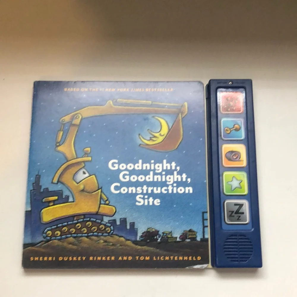 Goodnight, Goodnight Construction Site Hardcover Board Book With Sound Buttons